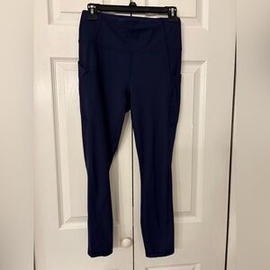 Fabletics Pure Luxe Navy Blue Leggings Medium.